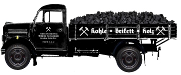 NPE NA88439 - H0 - Borgward B 1250 Pritsche Kohlenhandel